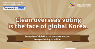 Thumbnail image(Clean overseas voting is the face of global Korea.)